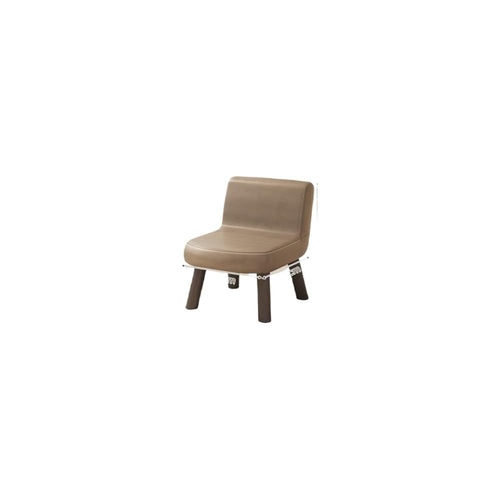 Comfortable Small PU Leather Backchair with Ergonomic Design for Home and Office Use (Grey)